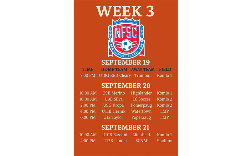 Week 3 Home Games